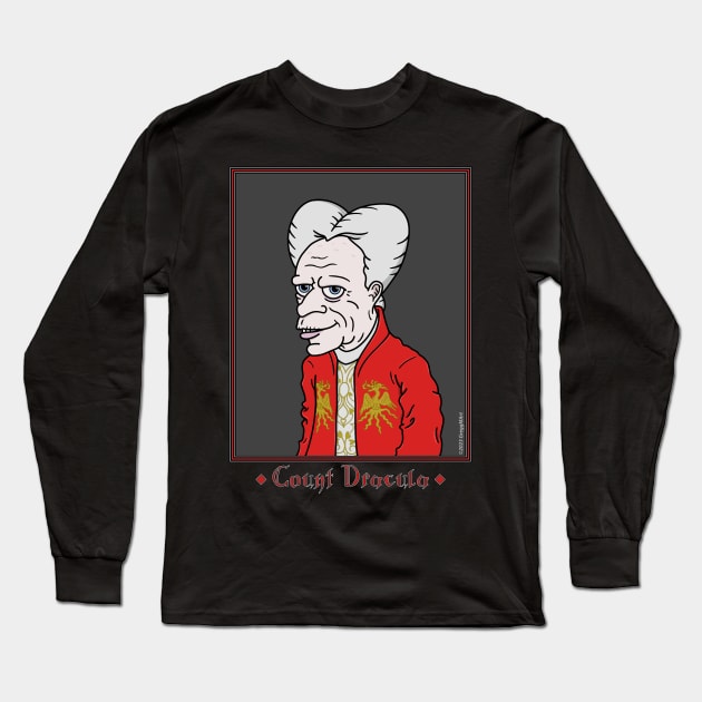 Count Dracula (Oldman) Long Sleeve T-Shirt by Gregg.M_Art